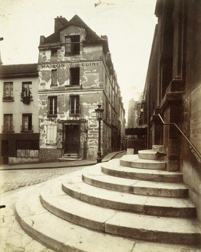 Rue de la Montagne-Sainte-Geneviève von Eugène Atget